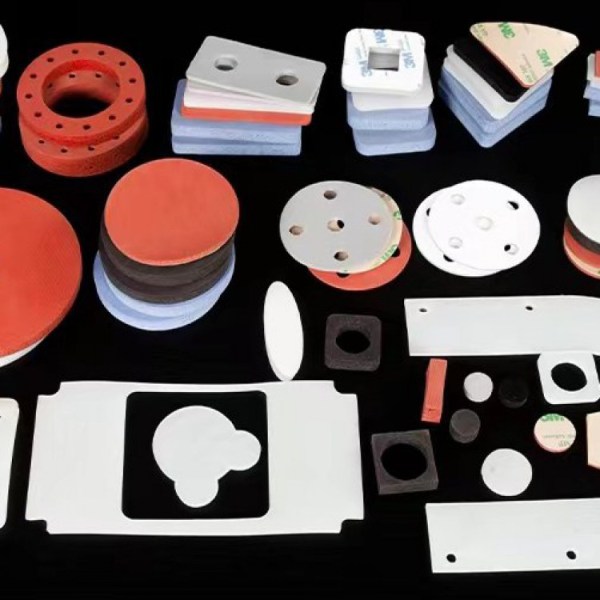 Silicone gasket material die cut