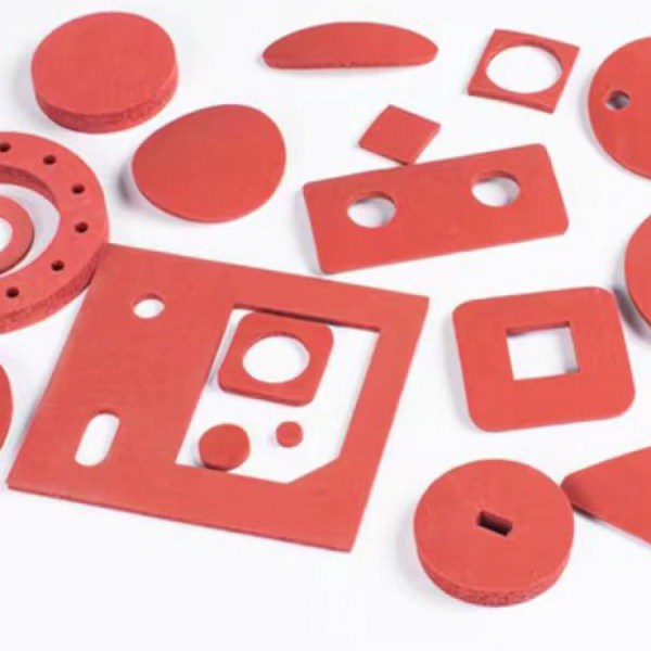 Silicone gasket material die cut
