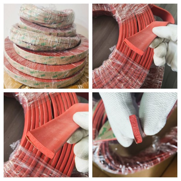 Silicone Sponge Gaskets Cords Strips with 3M PSA