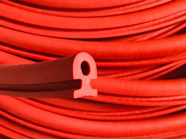 Sponge Silicone Extrusion Red